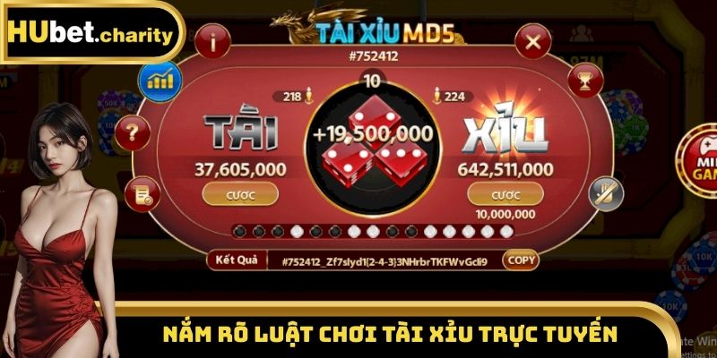 Nắm rõ luật chơi tài xỉu trực tuyến tại Hubet